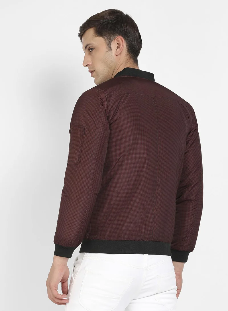 CAHOOT  Men's Brown Puffer Jacket With Contrast Hem for Men | Best Price UAE