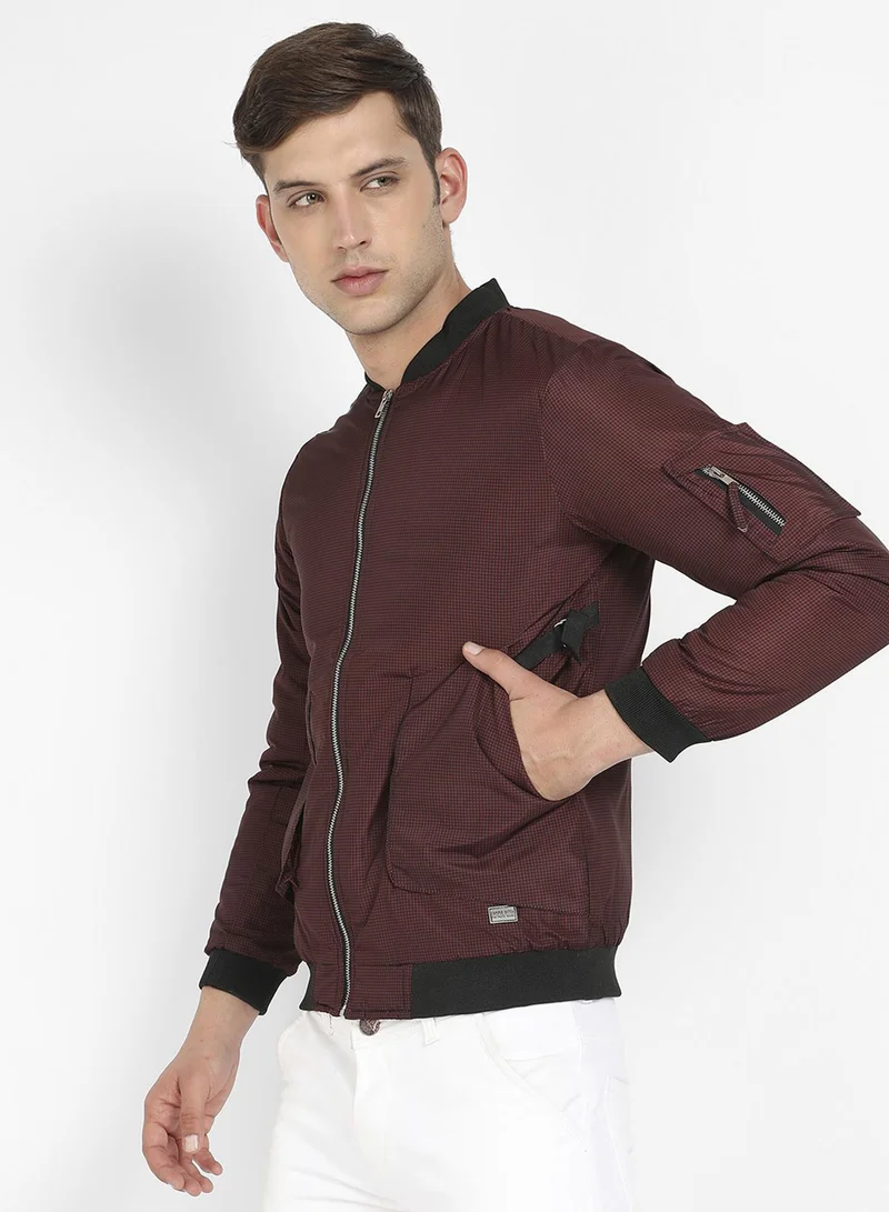 CAHOOT  Men's Brown Puffer Jacket With Contrast Hem for Men | Best Price UAE