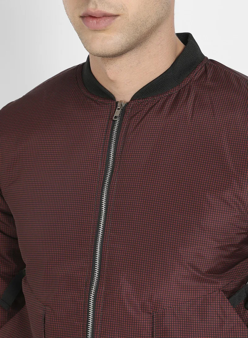 CAHOOT  Men's Brown Puffer Jacket With Contrast Hem for Men | Best Price UAE
