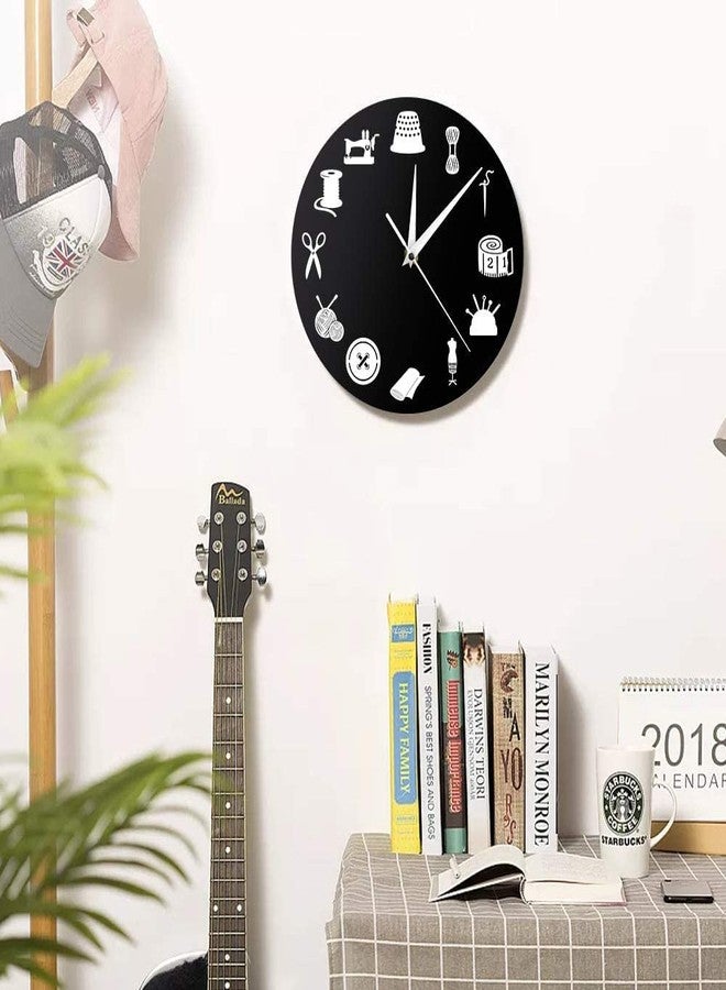 NABSTER Tailors Best Gift Sewing Room Decor Modern Wall Clock Craft Room Professional Clock Vintage Tailor Shop Seamstress Gift fro Birthday Anniversary - Image 5