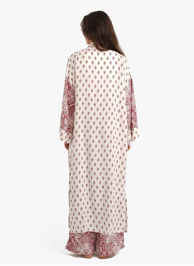 Carina printed-midi-length-robe 