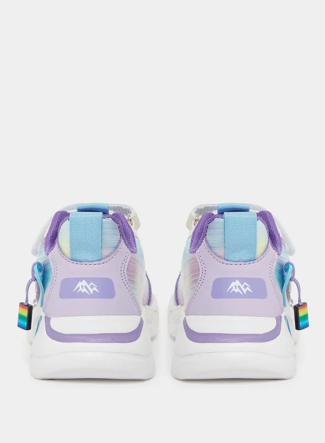 Styli Styli Color Block Sneakers with Hook and Loop Sneakers