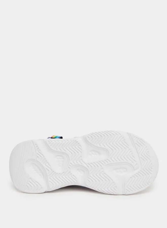 Styli Styli Color Block Sneakers with Hook and Loop Sneakers