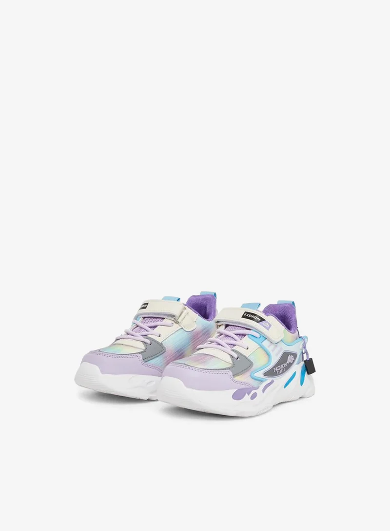 Styli Active Color Block Sneakers with Hook and Loop Sneakers