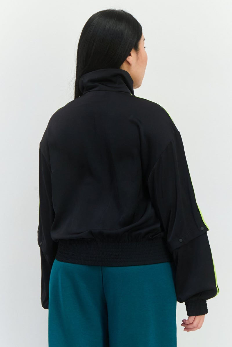 adidas Originals Women Sportswear Fit Long Sleeve Training Jacket, Black - Image 4