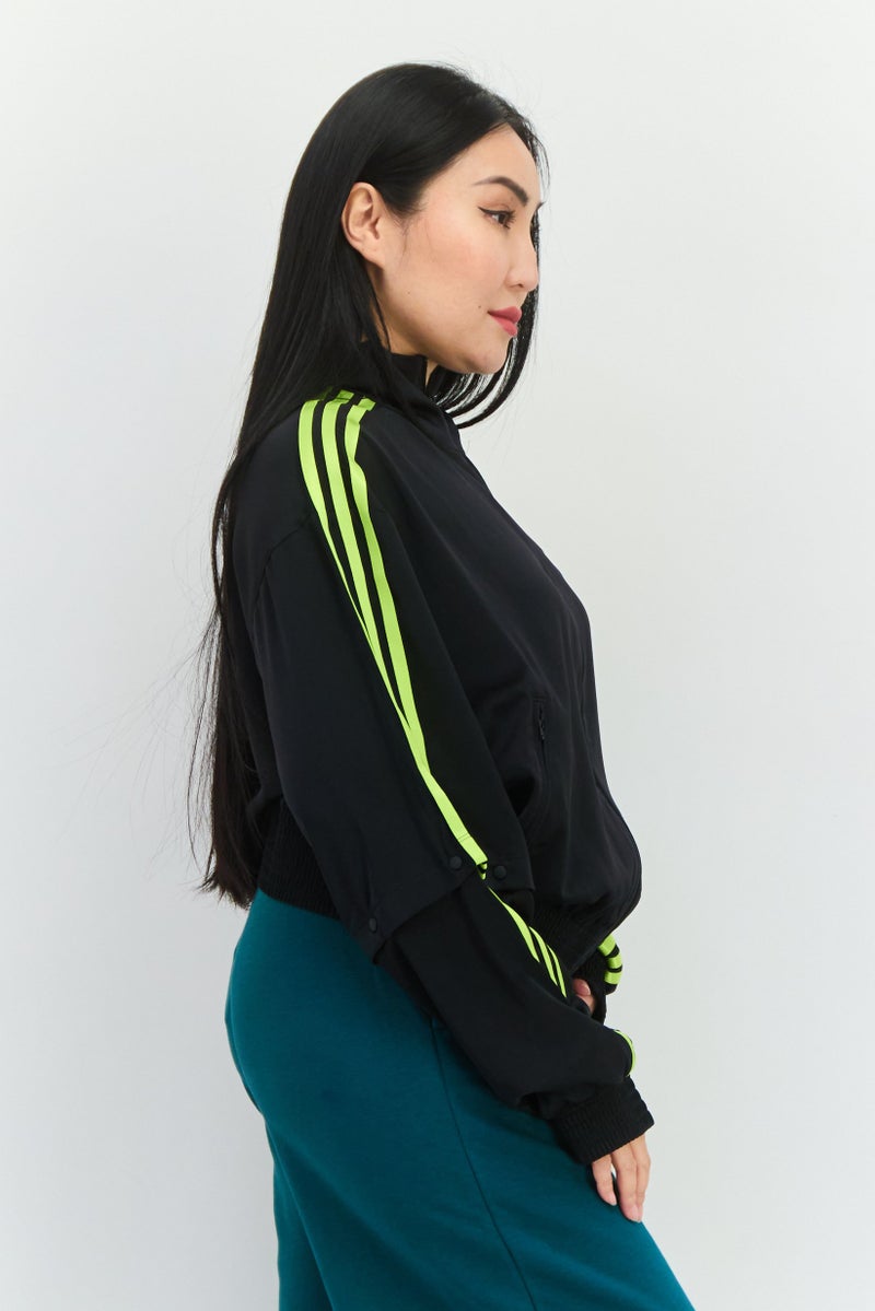 adidas Originals Women Sportswear Fit Long Sleeve Training Jacket, Black - Image 3