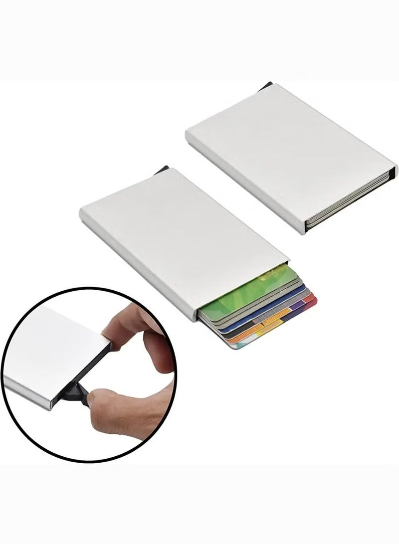 Credit Card Holder Wallet With Rfid Protection, One Click 6 Cards Slide Out Black - Image 2