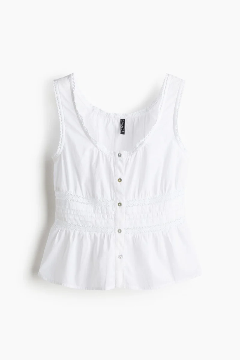 H&M Peplum vest top