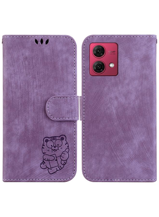 اس-توب جراب لهاتف موتورولا موتو جي 84، جراب جلدي منقوش بنمر صغير - Image 1