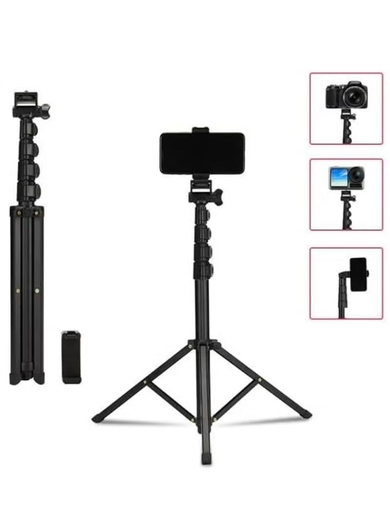 Jmary Jmary MT39 61inch Aluminum Extendable Cell Phone Tripod Stand with Selfie Stick Tripod and Phone Clip - Image 3