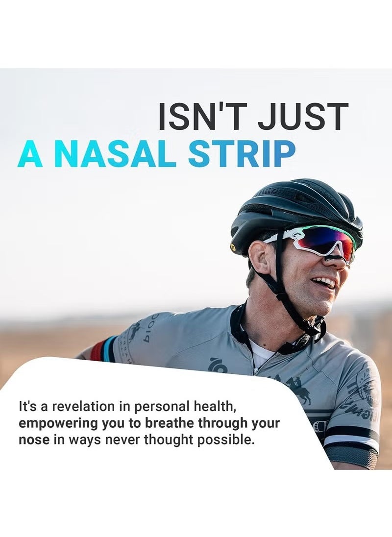 Intake Breathing - Nasal Strip Starter Kit (15 Count Black) - Boost Oxygen Intake, Reduce Snoring, Improve Sleep Quality - Sweat Resistant, Skin Safe Nasal Strips - Extra Strength Snoring Solution - Image 1