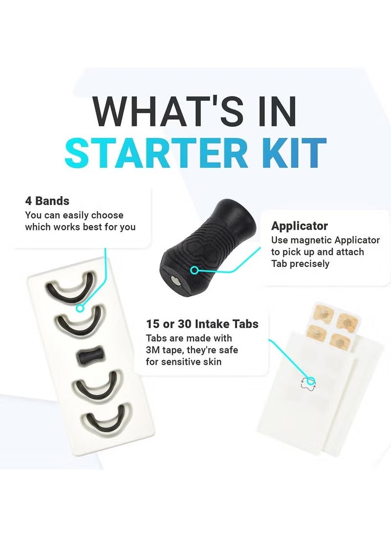 Intake Breathing - Nasal Strip Starter Kit (15 Count Black) - Boost Oxygen Intake, Reduce Snoring, Improve Sleep Quality - Sweat Resistant, Skin Safe Nasal Strips - Extra Strength Snoring Solution - Image 1