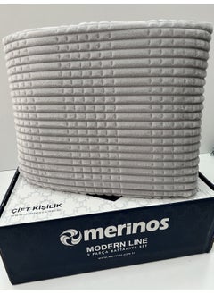 MERINOS Modern Line 3 Piece Blanket Set - Gray 