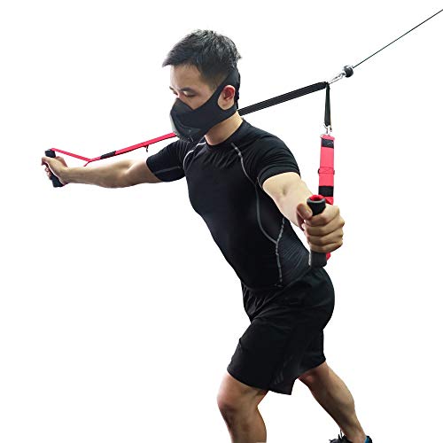 J Bryant Fitness Multifunction 4 in 1 Grip Handle Triceps Rope Resistance Bands Handle Cable Machine Attachments for Gym LAT Pulldown Exercise Handle - Image 5