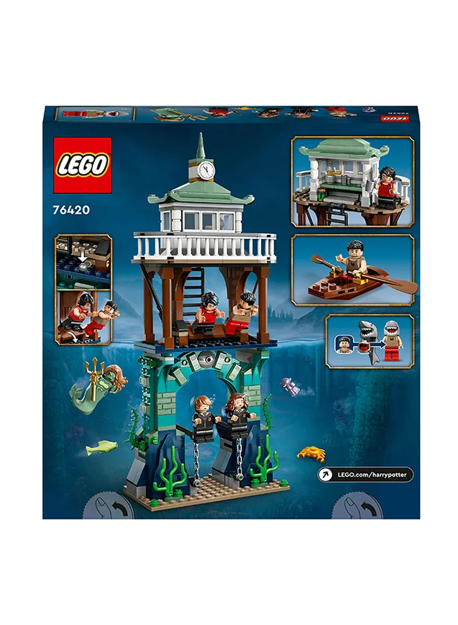 LEGO Harry Potter Triwizard Tournament: The Black Lake 76420 Building Toy Set; Gift Idea for Fans Aged 8 and Up; Features a Buildable Underwater Scene, Pier and Rowboat, 5 Minifigures and a Grindylow (349 Pieces)