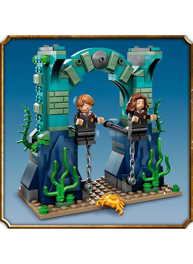 LEGO Harry Potter Triwizard Tournament: The Black Lake 76420 Building Toy Set; Gift Idea for Fans Aged 8 and Up; Features a Buildable Underwater Scene, Pier and Rowboat, 5 Minifigures and a Grindylow (349 Pieces)