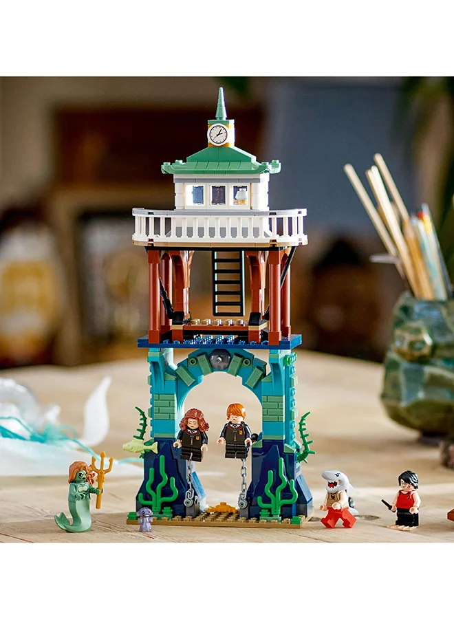 LEGO Harry Potter Triwizard Tournament: The Black Lake 76420 Building Toy Set; Gift Idea for Fans Aged 8 and Up; Features a Buildable Underwater Scene, Pier and Rowboat, 5 Minifigures and a Grindylow (349 Pieces)