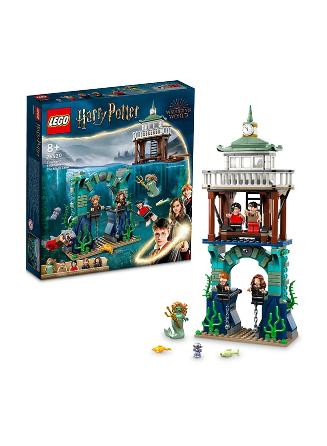 LEGO Harry Potter Triwizard Tournament: The Black Lake 76420 Building Toy Set; Gift Idea for Fans Aged 8 and Up; Features a Buildable Underwater Scene, Pier and Rowboat, 5 Minifigures and a Grindylow (349 Pieces)