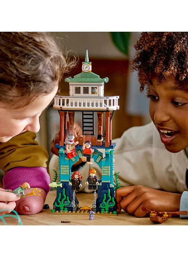 LEGO Harry Potter Triwizard Tournament: The Black Lake 76420 Building Toy Set; Gift Idea for Fans Aged 8 and Up; Features a Buildable Underwater Scene, Pier and Rowboat, 5 Minifigures and a Grindylow (349 Pieces)