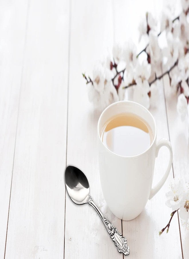 DecorRack 12 pieces Teapoons, Food Grade Stainless Steel Teaspoons, 5.5 inches, Flatware for Home, Restaurant, Dishwasher Safe. (12 Pack) - Image 3