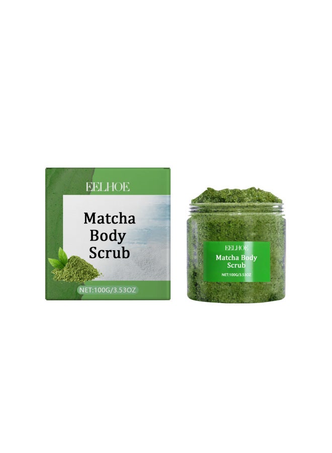 EELHOE Matcha Sea Salt Scrub Body Cleansing Nourishing And Moisturizing Skin Moisturizing Corneous Cleansing Scrub - Image 5