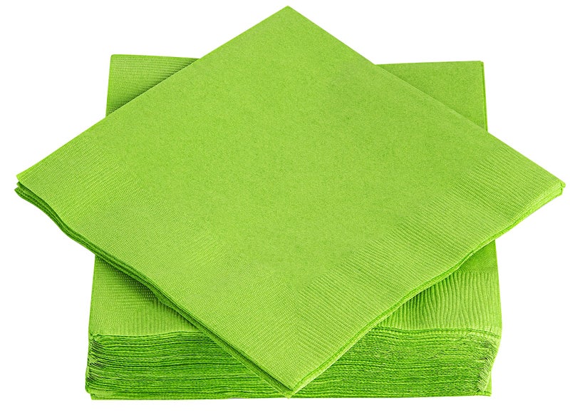 Amcrate Big Party Pack 40 Count Kiwi Green Dinner Napkins Tableware Ideal for Wedding Party Birthday Dinner Lunch Cocktails 7 x 7