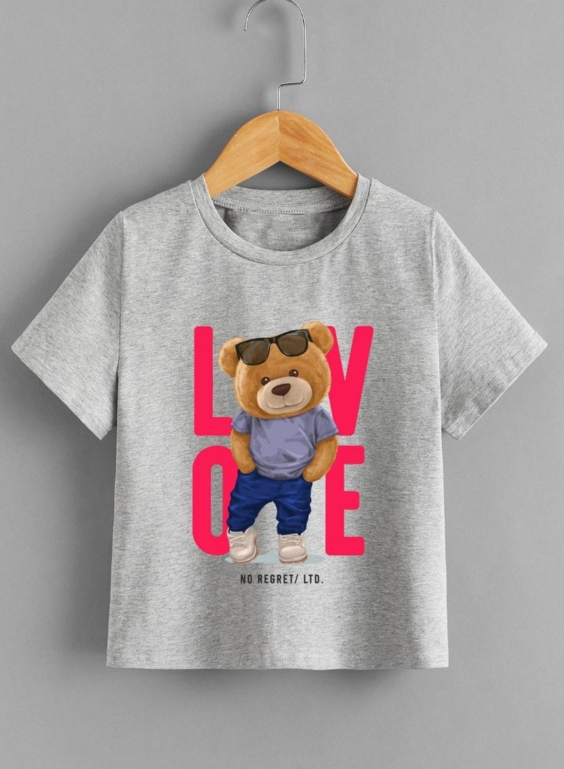 Mesery Mesery T- Shirts - For Boy - Printed-Grey  - Image 1