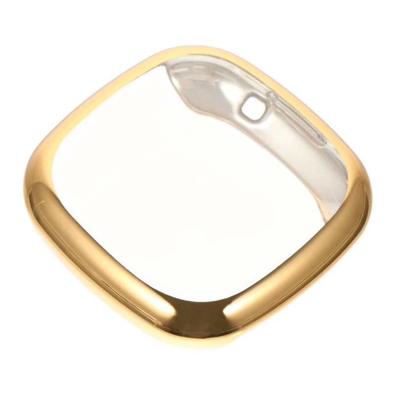 Golden Full Coverage Electroplating Protective Case Screen Cover for Smartwatch - Image 2