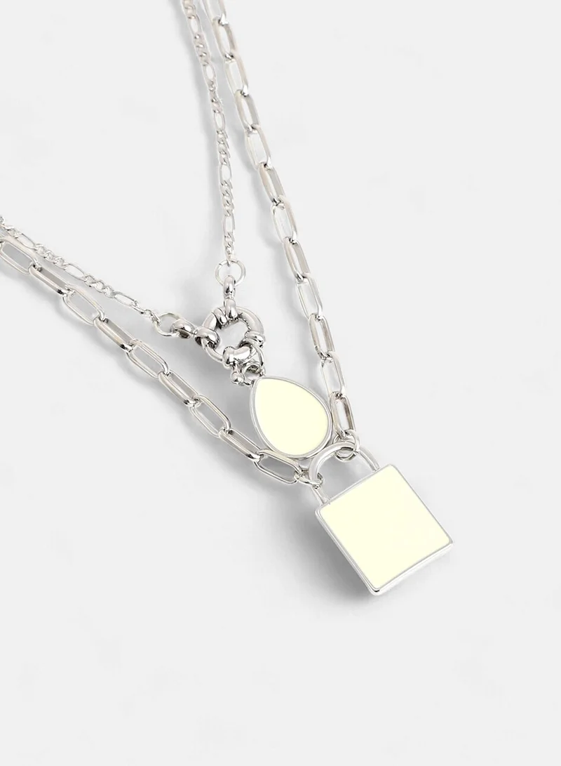SOHI Sailor's Layered Artificial Necklace Jewellery