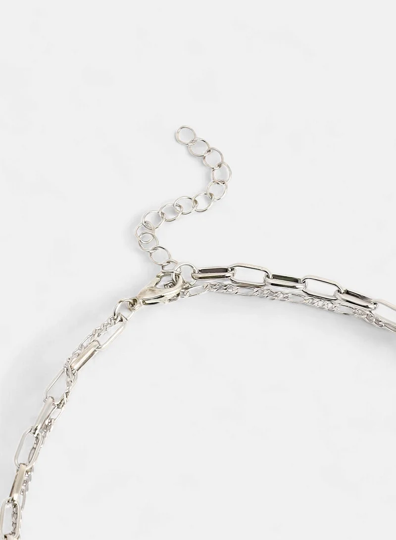 SOHI Sailor's Layered Artificial Necklace Jewellery