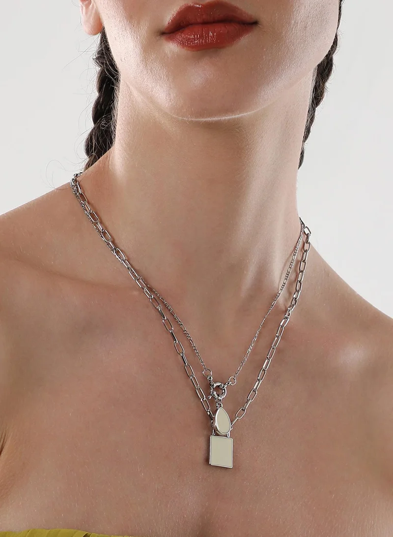 SOHI Sailor's Layered Artificial Necklace Jewellery