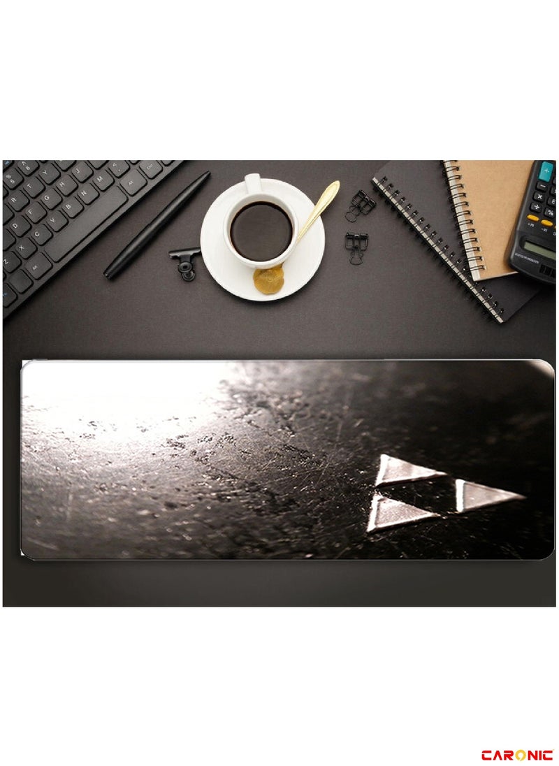 CARONIC - Large Gaming Mouse Pad with Superior Micro Weave Cloth Extended Desk Mousepad with Stitched Edges Non-Slip Base Water Resist Keyboard Pad For Gamer And Office Home ZD 204 - Image 1