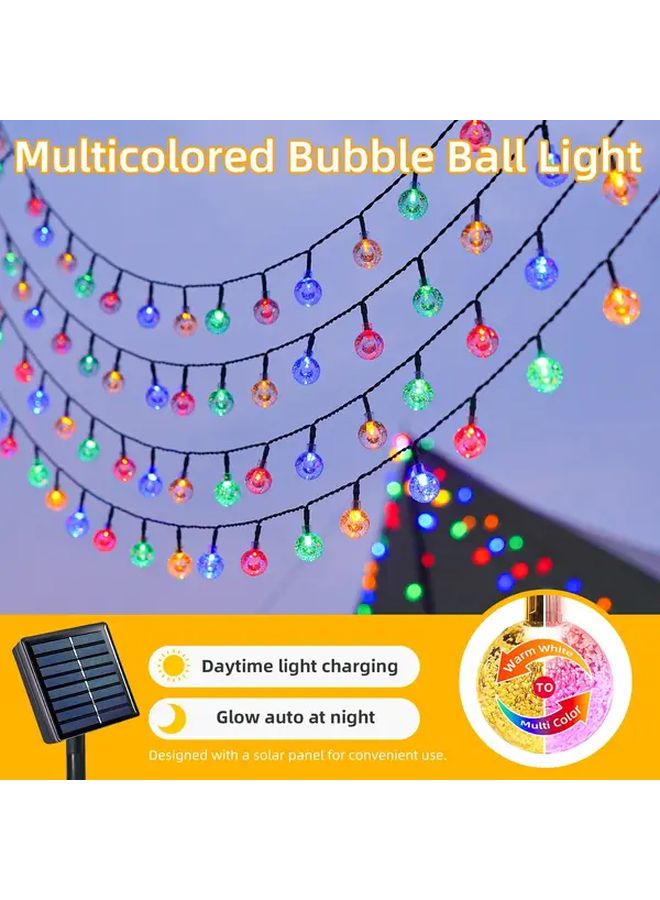 Solar RGB Crystal Light String 16 4FT 20 LEDs 11 Modes IPX4 For Garden Party Wedding - Image 4
