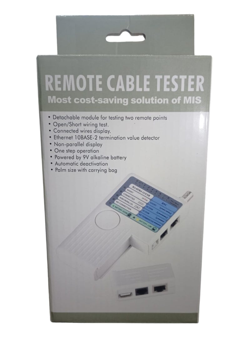 Generic Network Cable Tester Remote RJ11 RJ45 USB BNC LAN For UTP STP LAN Cables Tracker  - Image 5