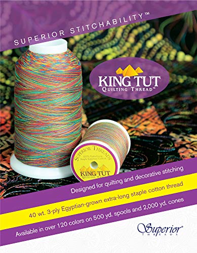 Superior Threads King TUT Quilting Thread #968 Fig - 2000 Yard Cone - Image 2