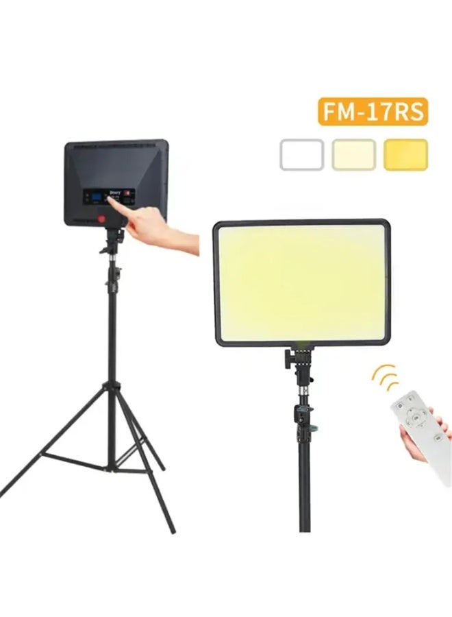 Jmary Panel LED Light With Remote Control, 17 Inch, Black - FM-17RS - Image 2
