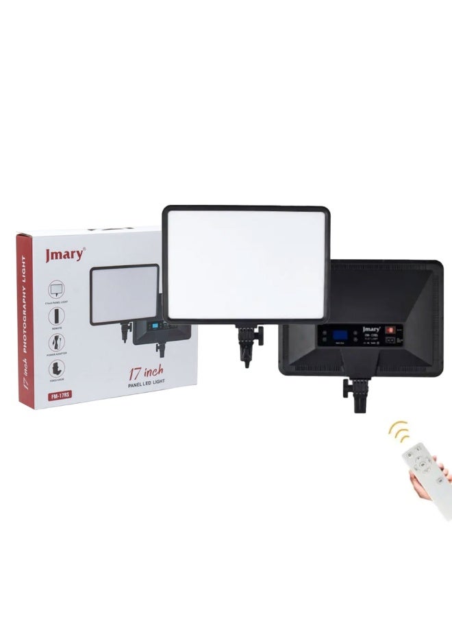 Jmary Panel LED Light With Remote Control, 17 Inch, Black - FM-17RS - Image 3