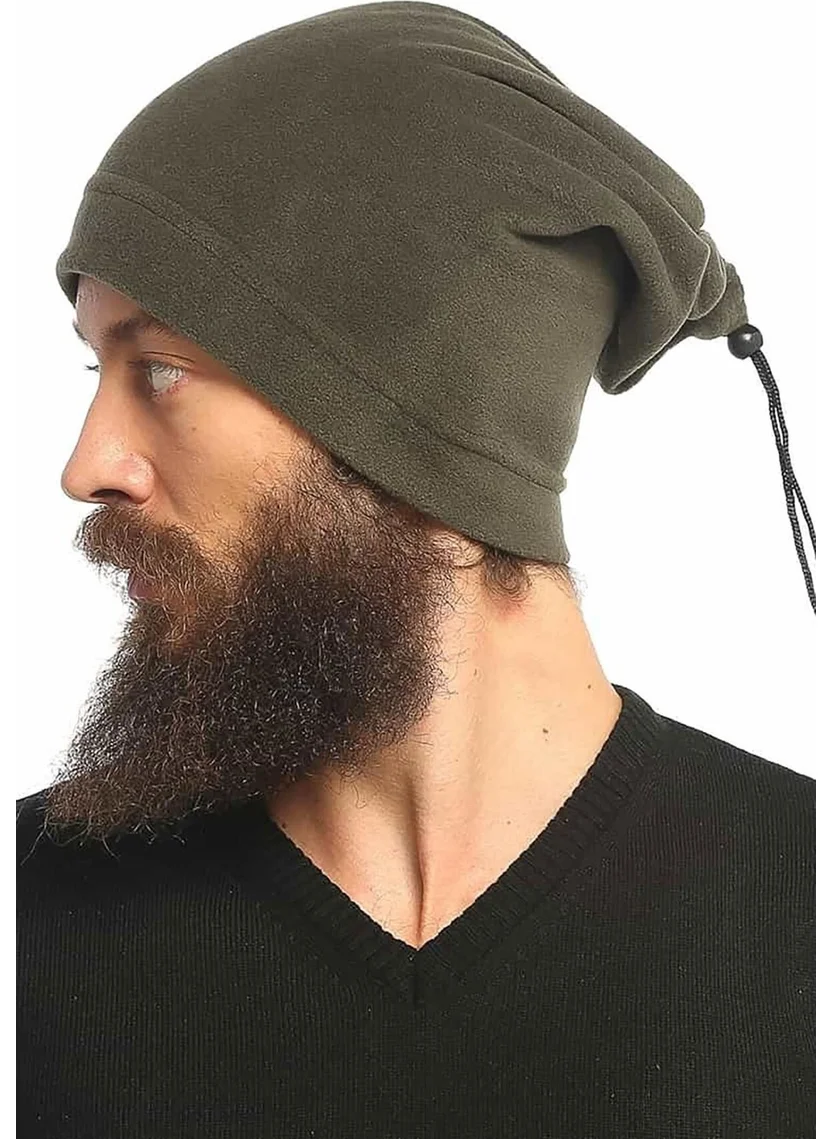 بيليفانتي كولكشن Men's Beret Neck Collar Khaki