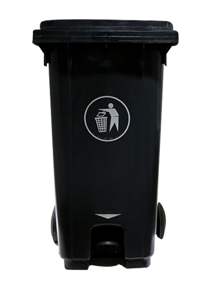 Generic Relax Garbage Bin 240Litre Single Door with Pedal & Wheel 