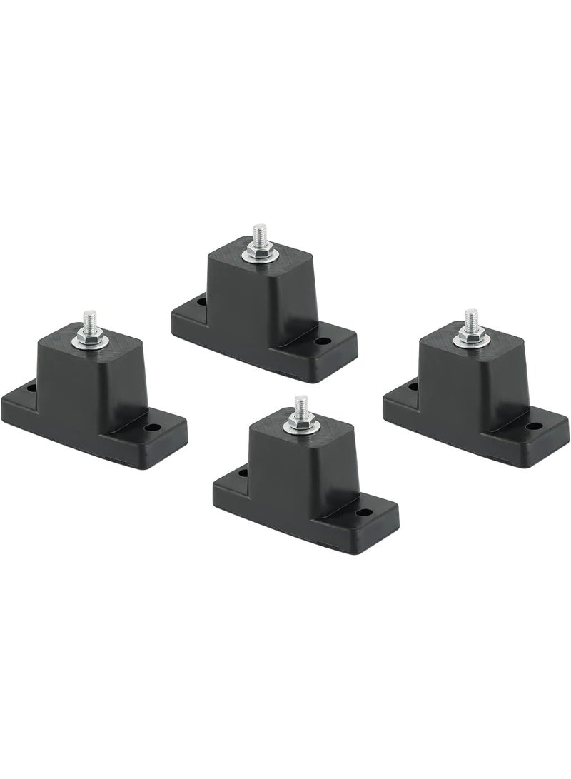 مجموعة من 4 دعامات تثبيت عازلة للاهتزازات من المطاط لمكيف الهواء وحامل تثبيت مكثف مكيف الهواء المنفصل الصغير الخارجي - Image 1