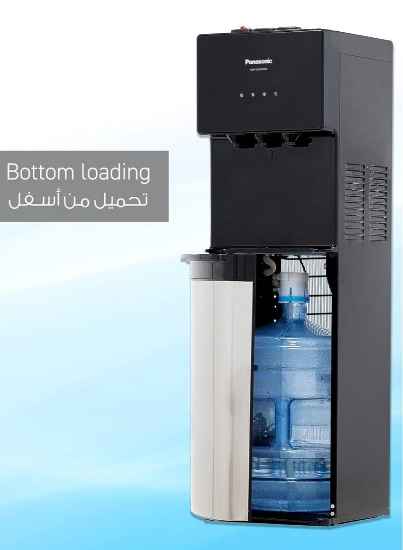 باناسونيك موزع مياه تحميل من الأسفل SDM-WD3438BF أسود وفولاذ مقاوم للصدأ - Image 2