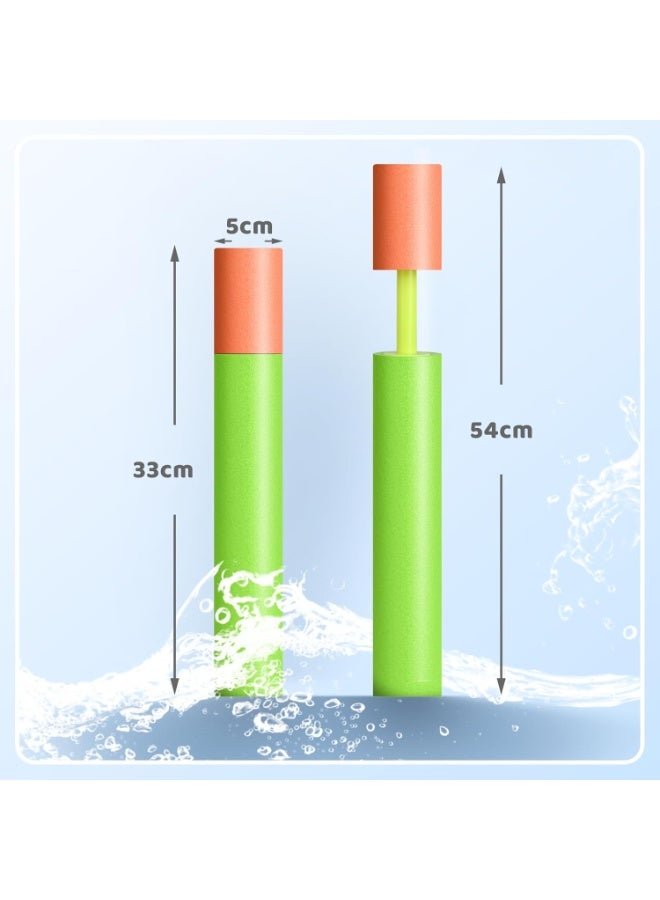 Baytion Water Pistols of 2 Packs, Foam Water Squirt Guns Shooter Noodles Pump, Summer Pool Toys Suitable for Boys, Girls and Adults in Swimming Pools and Outdoor Beaches - Image 2