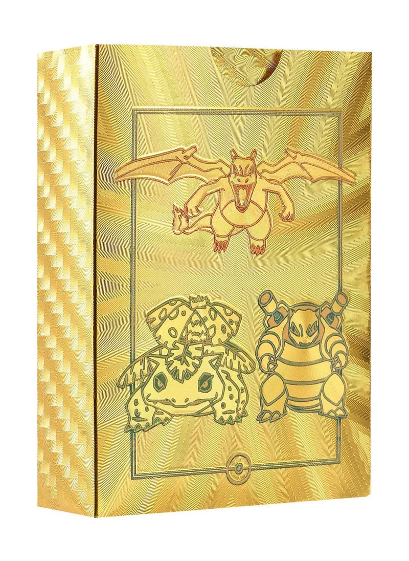 RedMapleTEK 55 Anime Cards, Rare British Charizard Print Black and White, Collectible Cards Game Toy Gift  - Image 1