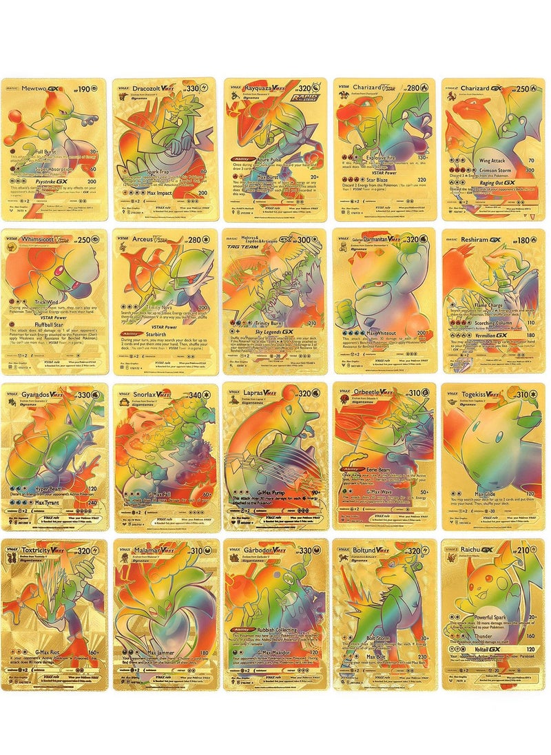 RedMapleTEK 55 Anime Cards, Rare British Charizard Print Black and White, Collectible Cards Game Toy Gift  - Image 2