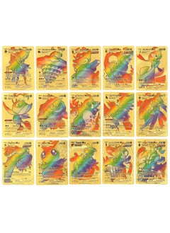 RedMapleTEK 55 Anime Cards, Rare British Charizard Print Black and White, Collectible Cards Game Toy Gift  - Image 3