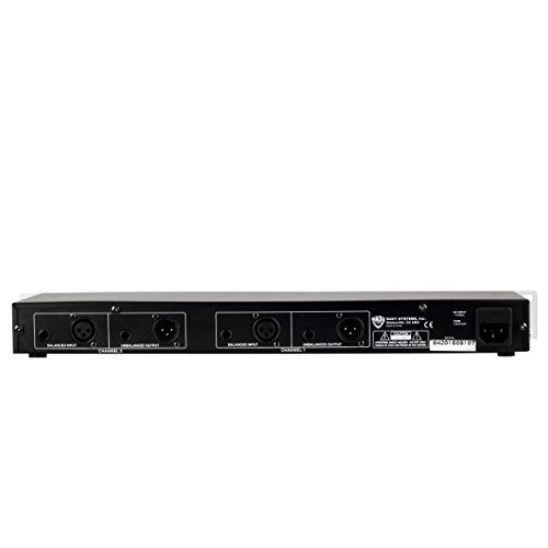 Nady GEQ-215 Graphic Equalizer, 2-channel 15 frequency bands of EQ, fits in a 19” single rack space, balanced XLR and 1/4” TRS inputs - Image 3