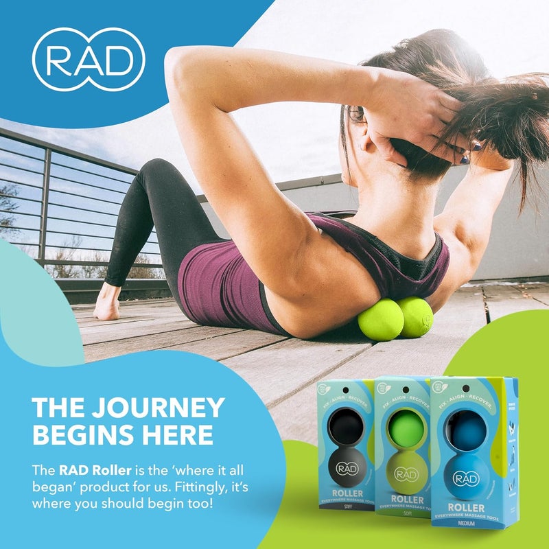 RAD Soft Peanut Massage Ball  Low Density Yoga Deep Tissue Roller Ball  Myofascial Release for Back Neck Feet Psoas  Spine  Suboccipital  Thoracic Trigger Point Therapy - Image 5