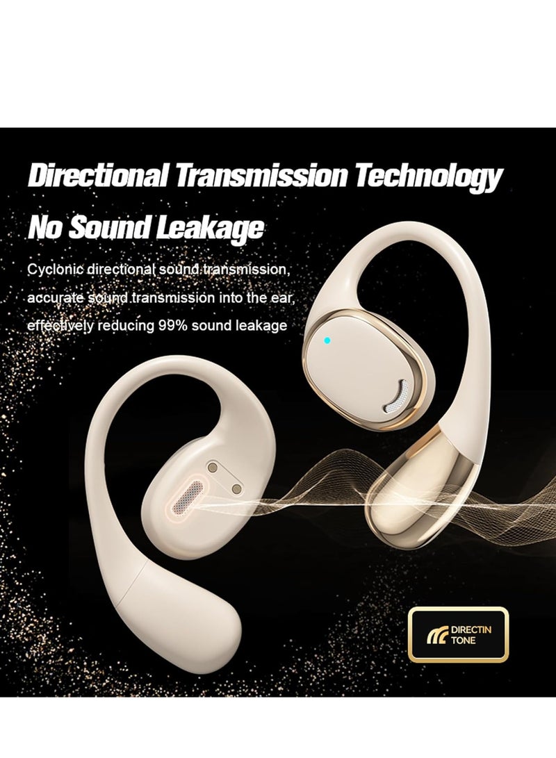 AirYoung Out of Open Ear Headphones Wireless OWS Ear Hanging Earphones 5.4 Bluetooth Headset Air Bone Conduction Open Ear Earbuds, Outer Over the Ear Earbuds Outside the Ear Conduction Headphones - Image 2