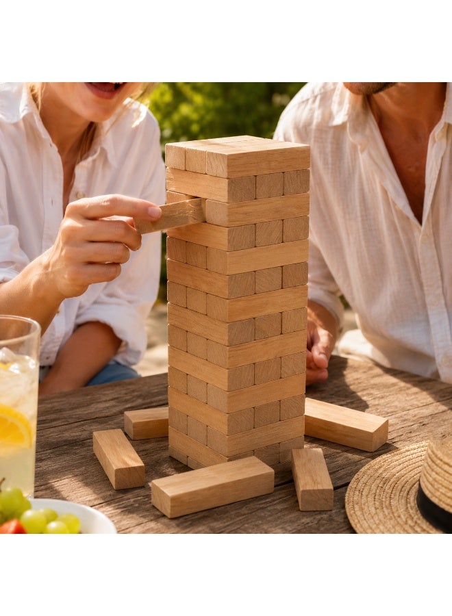 Wooden Jenga Game Set - Classic Stacking Tower Blocks for Family & Parties, Eco-Friendly Packaging - Image 3