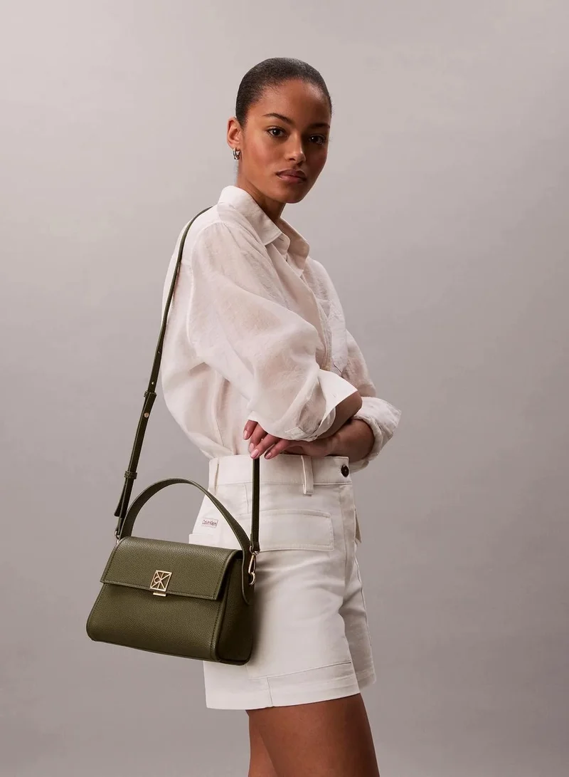 Calvin Klein Cypress Pebble Grain Shoulder Bag for Women | Best Price UAE